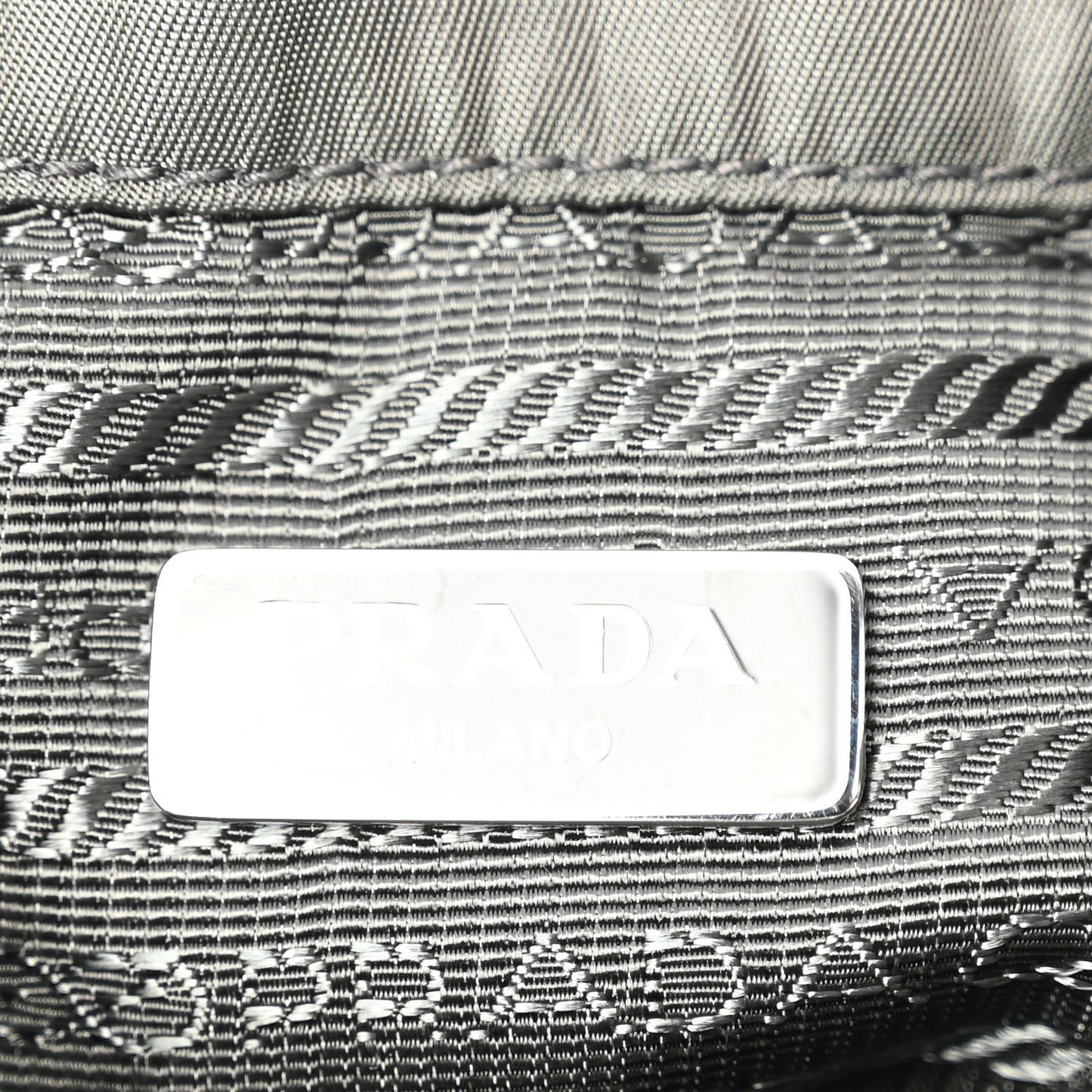 Re-Nylon Saffiano Duet Bucket Crossbody Bag Mercury