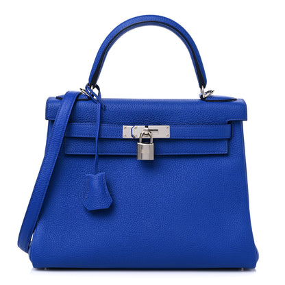 Hermes Togo Kelly Retourne 28 Bleu Royal 1 of 9