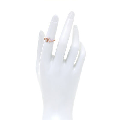 Tiffany 18K Rose Gold Diamond T Wire Ring 49 4.75 2 of 5