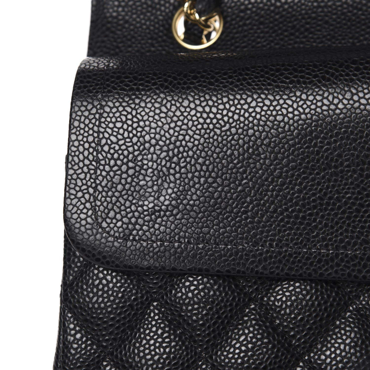 Chanel Caviar Quilted Medium Double Flap Black 11 of 12