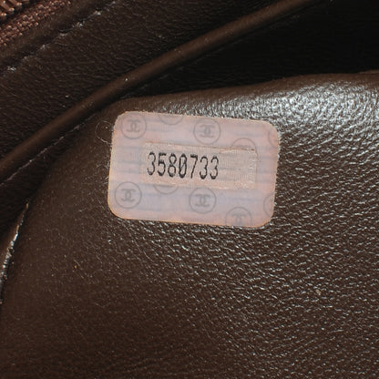 Chanel Suede Quilted Jumbo Flap Brown 8 of 8