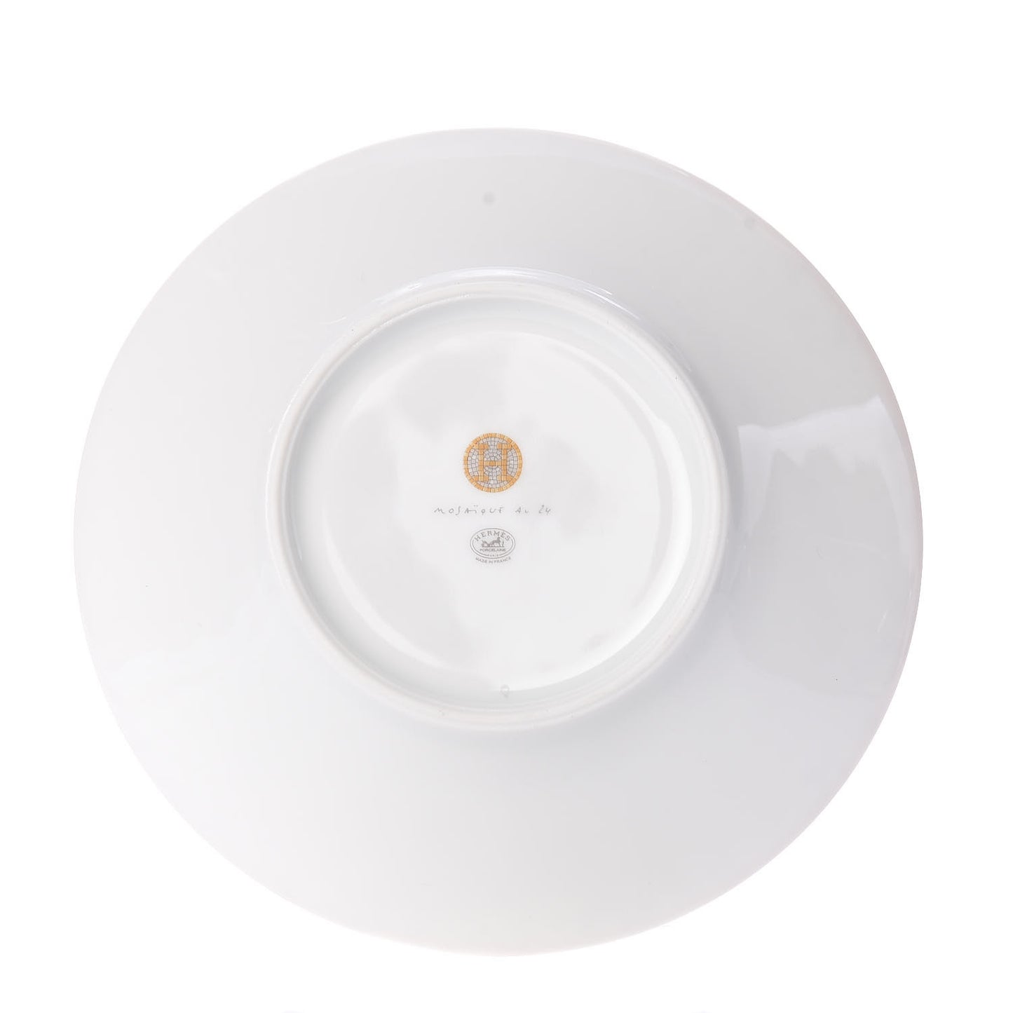 Porcelain Mosaique Au 24 Gold Breakfast Cup and Saucer