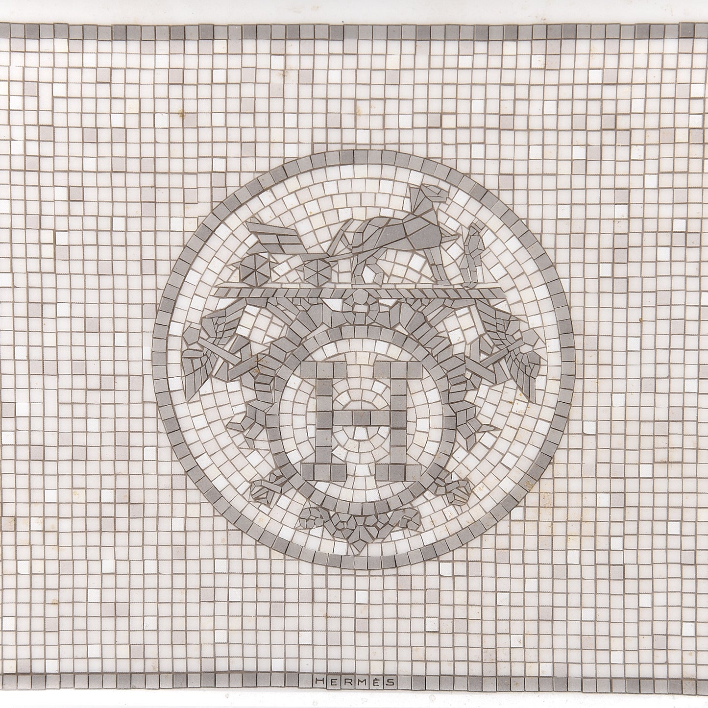 Porcelain Mosaique Au 24 Sushi Plate Platine
