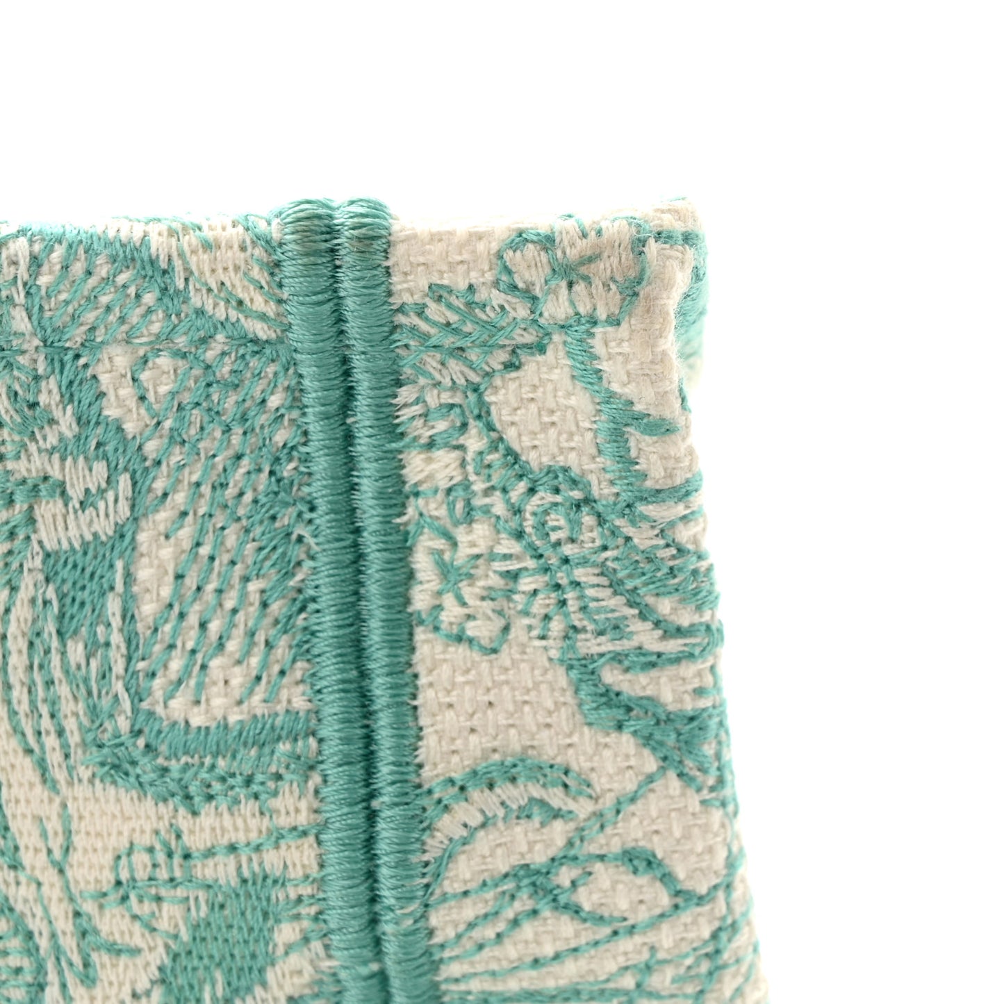 Canvas Embroidered Medium Dioriviera Toile De Jouy Book Tote Aquamarina