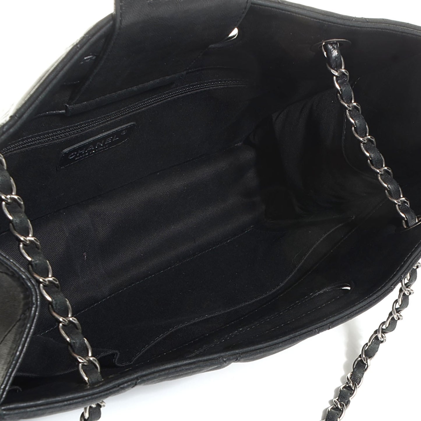 Washed Lambskin Take Away Tote Black