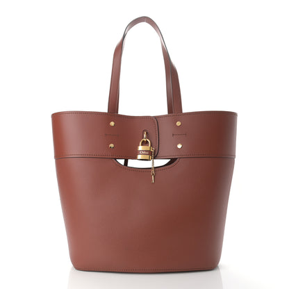 Chloe Smooth Grained Calfskin Medium Aby Tote Sepia Brown 3 of 10