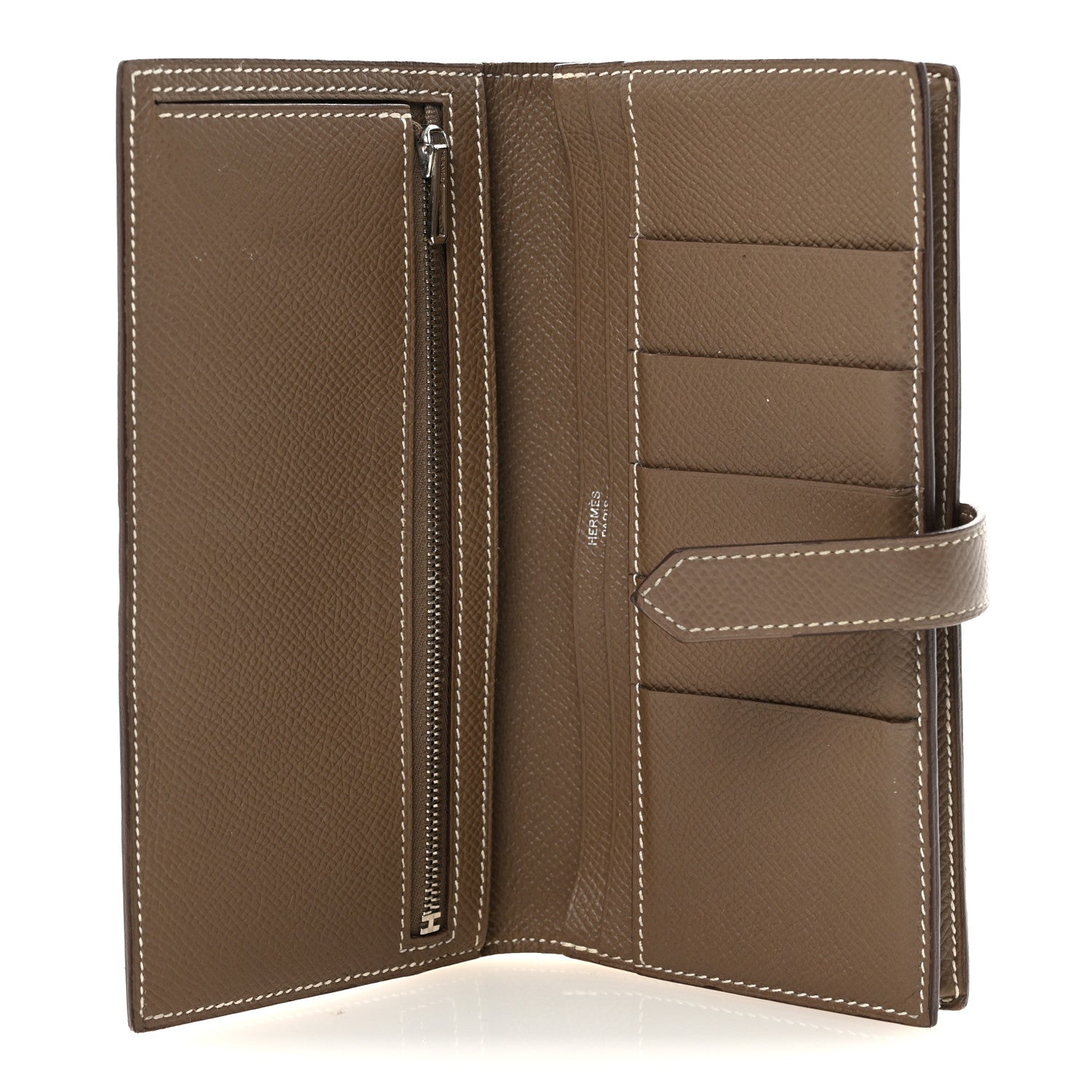 Hermes Epsom Bearn Gusset Wallet Etoupe 5 of 7