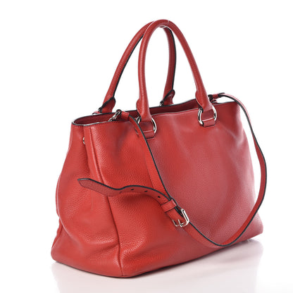 Prada Vitello Daino Tote Rosso 4 of 9