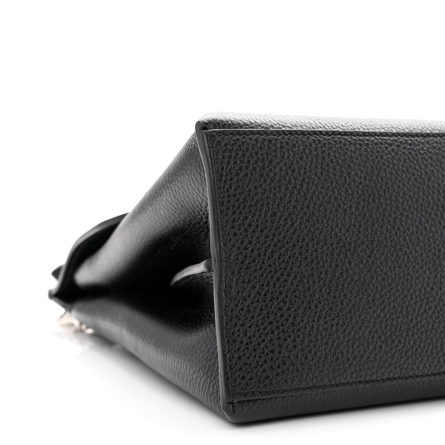 Cellarius Calfskin Medium Bamboo Daily Top Handle Bag Black