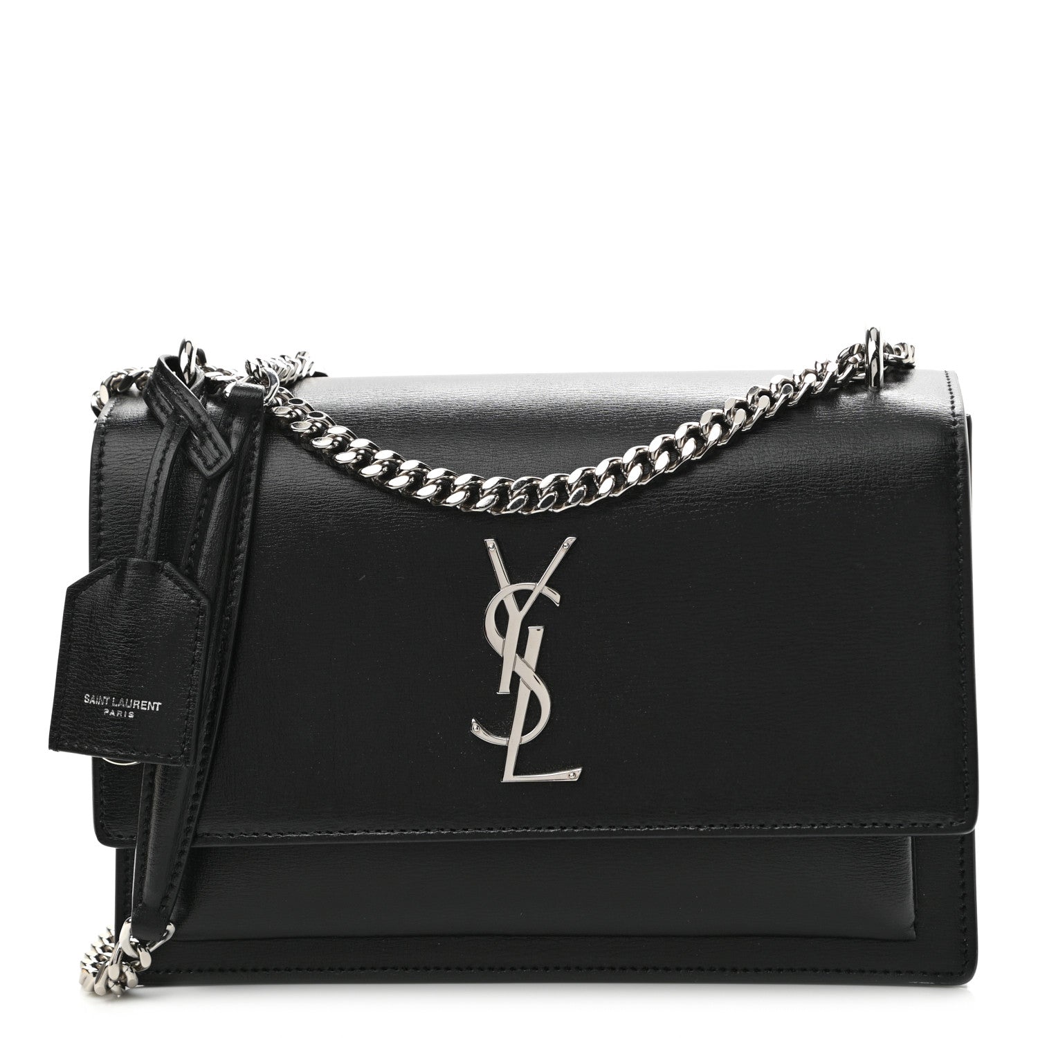 Saint Laurent Calfskin Medium Monogram Sunset Black 1 of 13