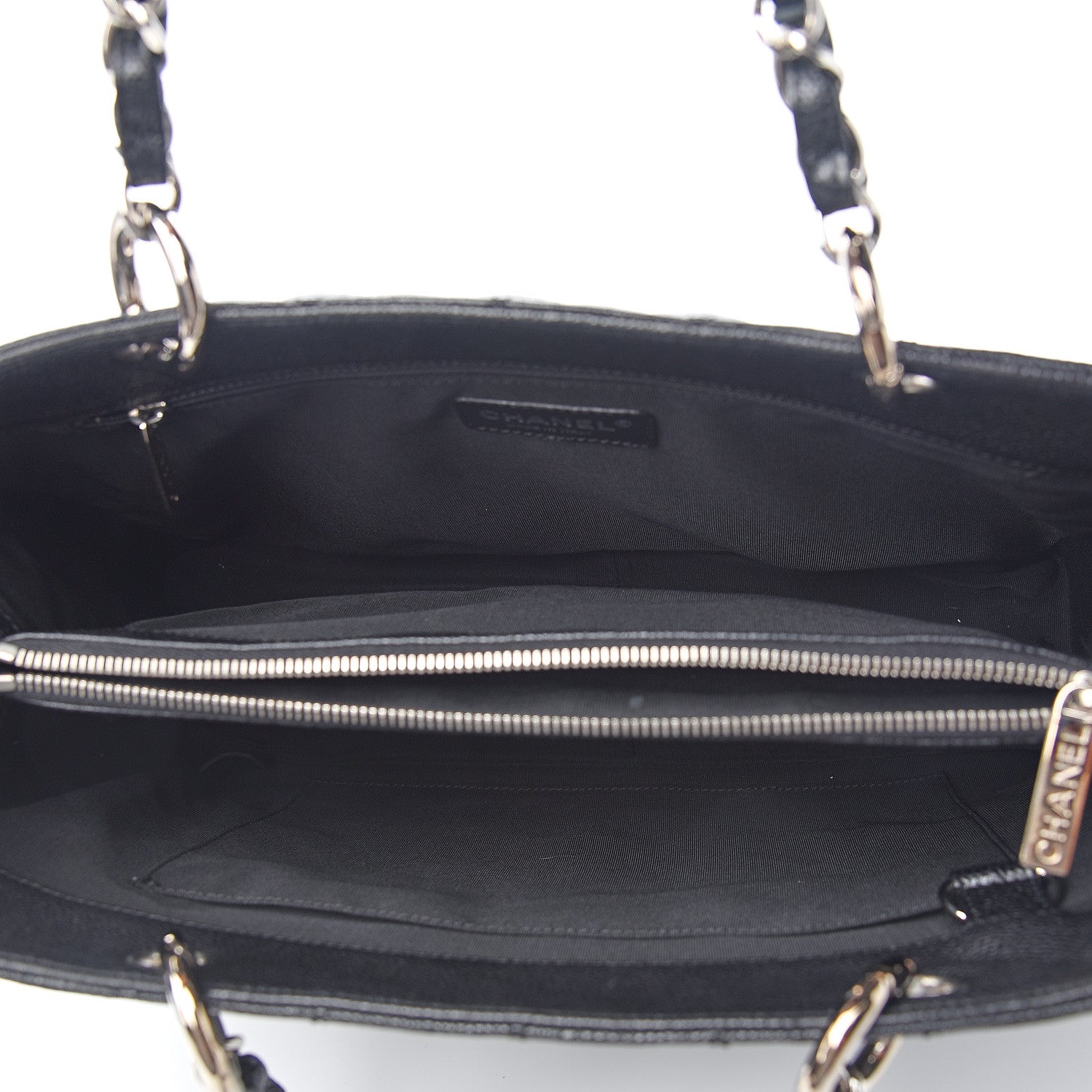 Chanel Caviar Quilted Grand Shopping Tote GST Black 4 of 9