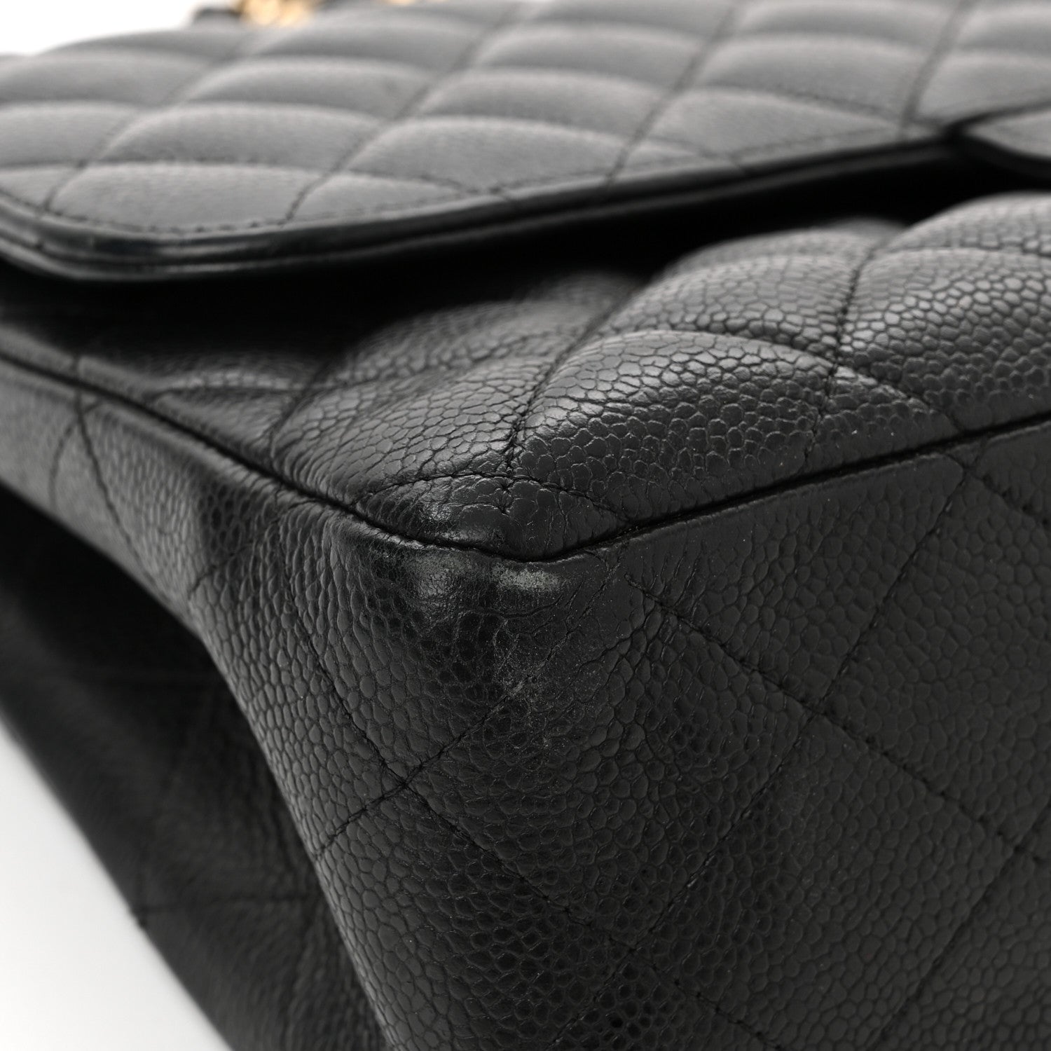 Chanel Caviar Quilted Jumbo Double Flap Black 17 of 17