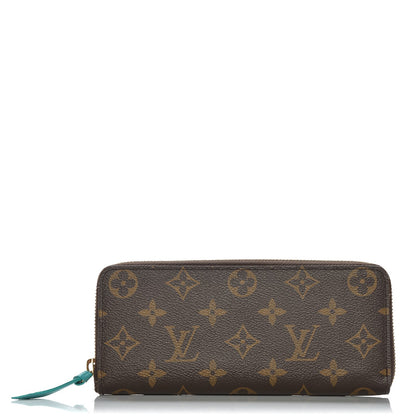 Louis Vuitton Monogram Clemence Wallet Turquoise 1 of 6