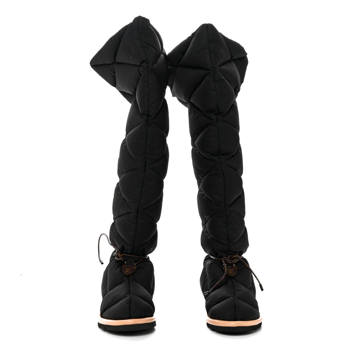 Nylon Monogram Pillow Comfort High Boot 40 Black