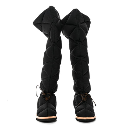 Louis Vuitton Nylon Monogram Pillow Comfort High Boot 40 Black 2 of 8