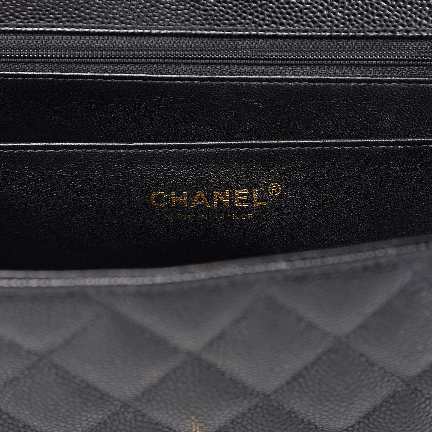 Chanel Caviar Quilted Jumbo Single Flap Black 6 of 13