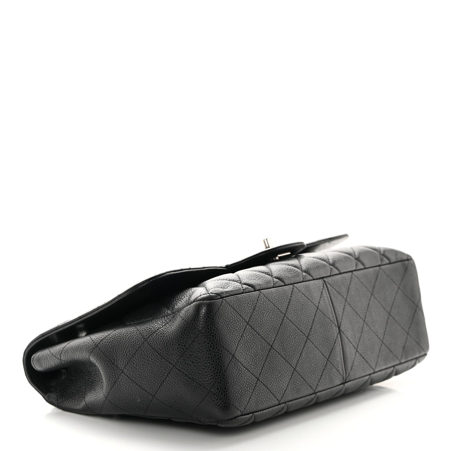 Caviar Quilted Jumbo Single Flap Black