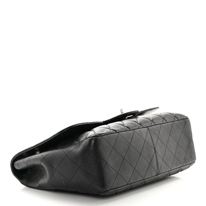 Chanel Caviar Quilted Jumbo Single Flap Black 4 of 18