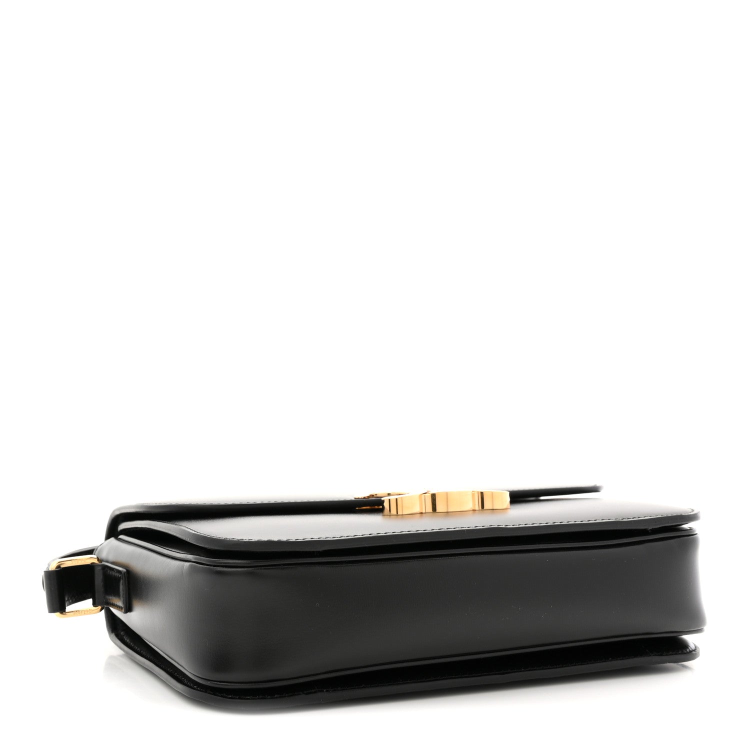 Celine Shiny Calfskin Medium Triomphe Black 4 of 9