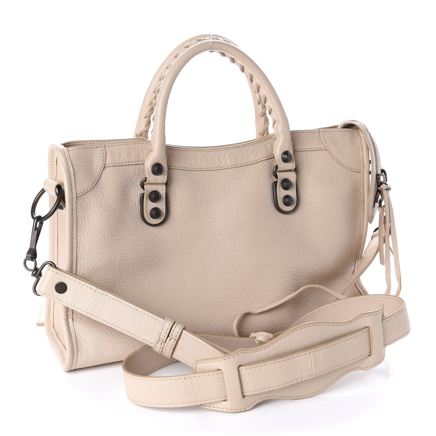 Balenciaga Chevre Classic Hardware Metallic Edge S City Beige Tapioca 3 of 10