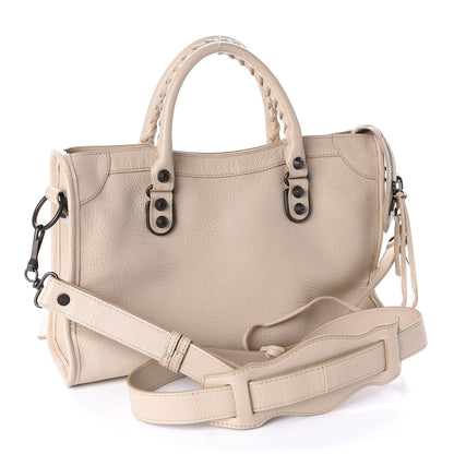 Balenciaga Chevre Classic Hardware Metallic Edge S City Beige Tapioca 3 of 10