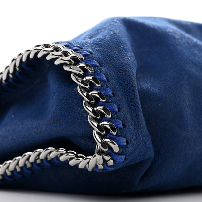Stella McCartney Shaggy Deer Mini Falabella Fold Over Tote Blue 8 of 9