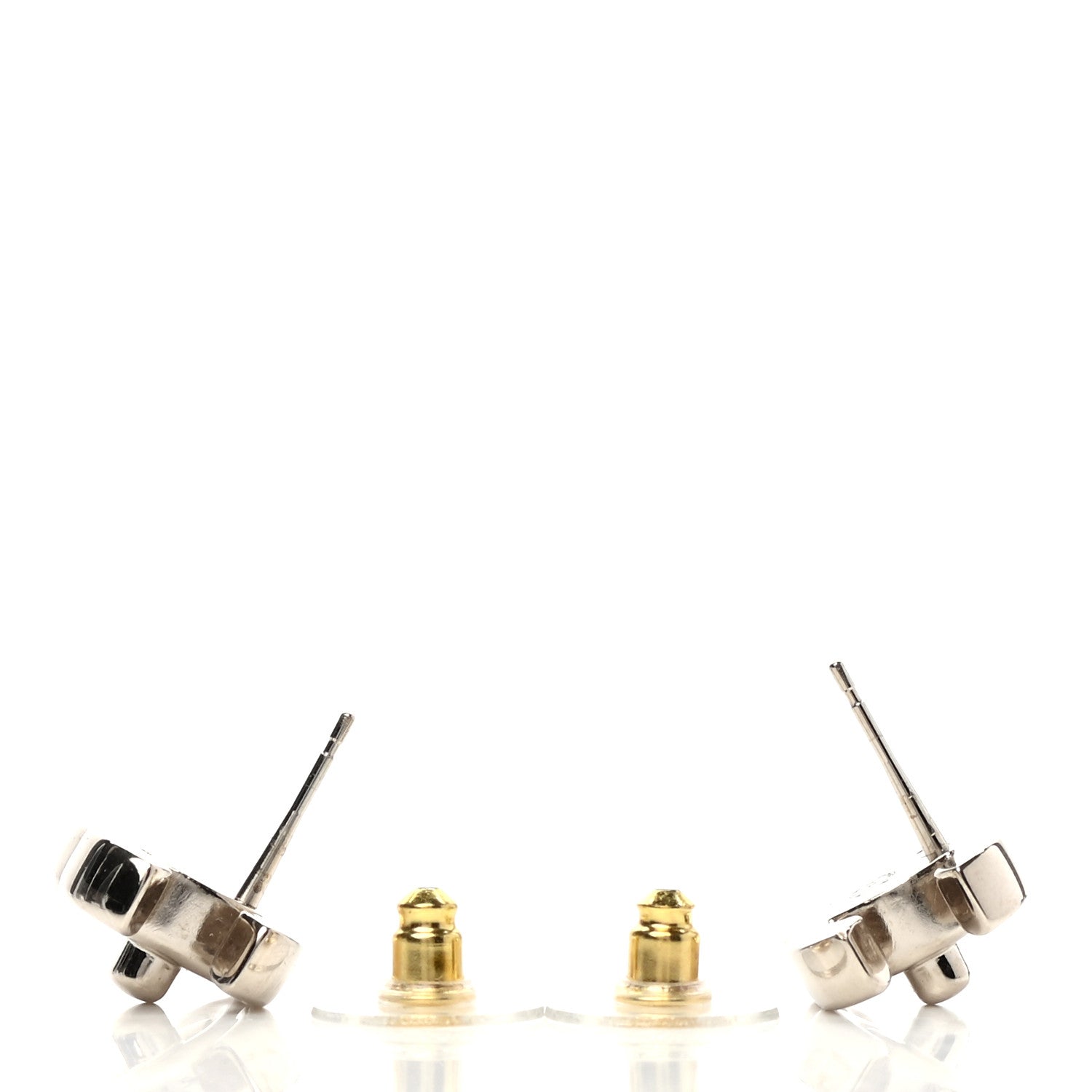 Chanel Metal CC Turnlock Clip On Earrings Gold 3 of 4
