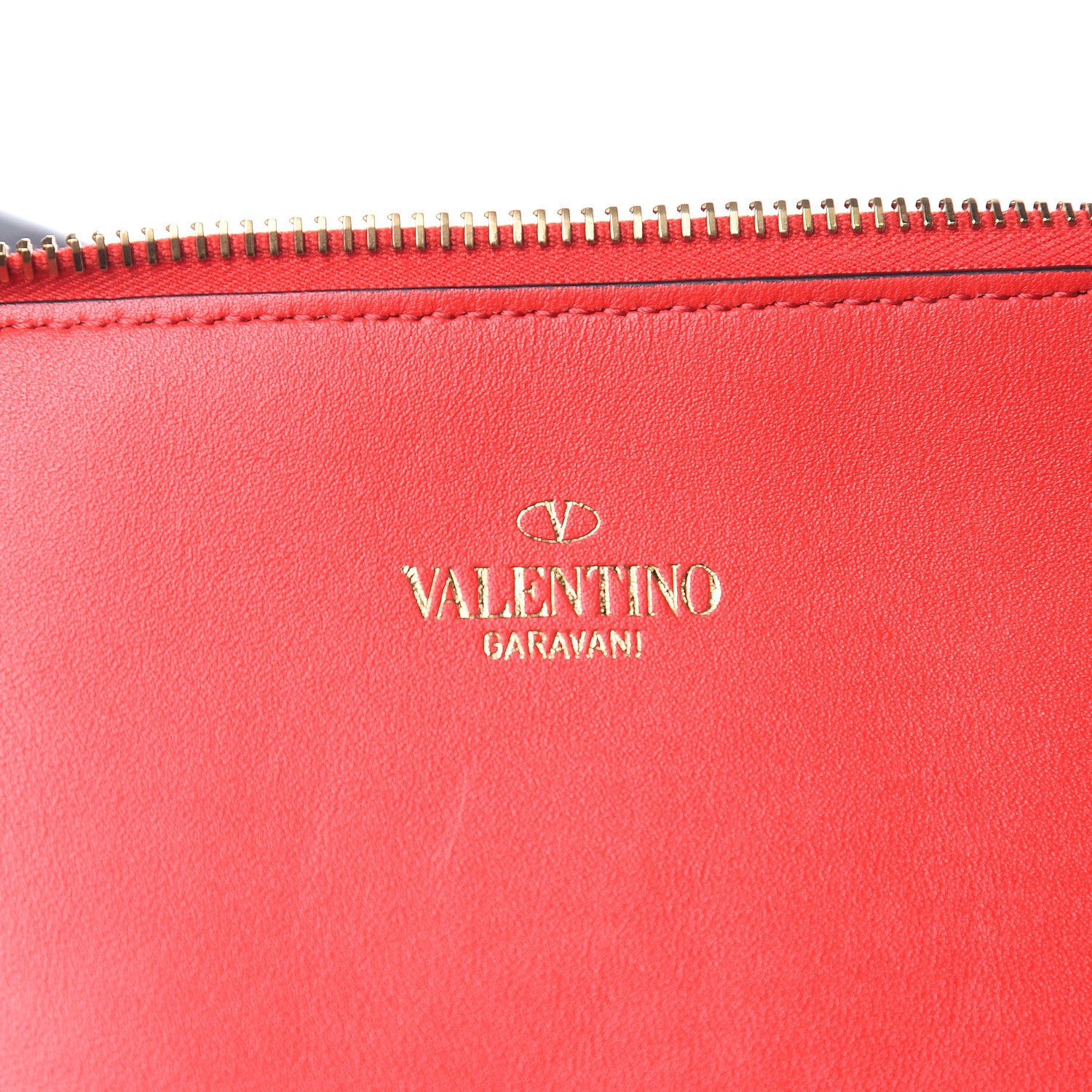 Valentino Garavani Grainy Calfskin Medium VLogo Escape Shopper Rubin 7 of 14