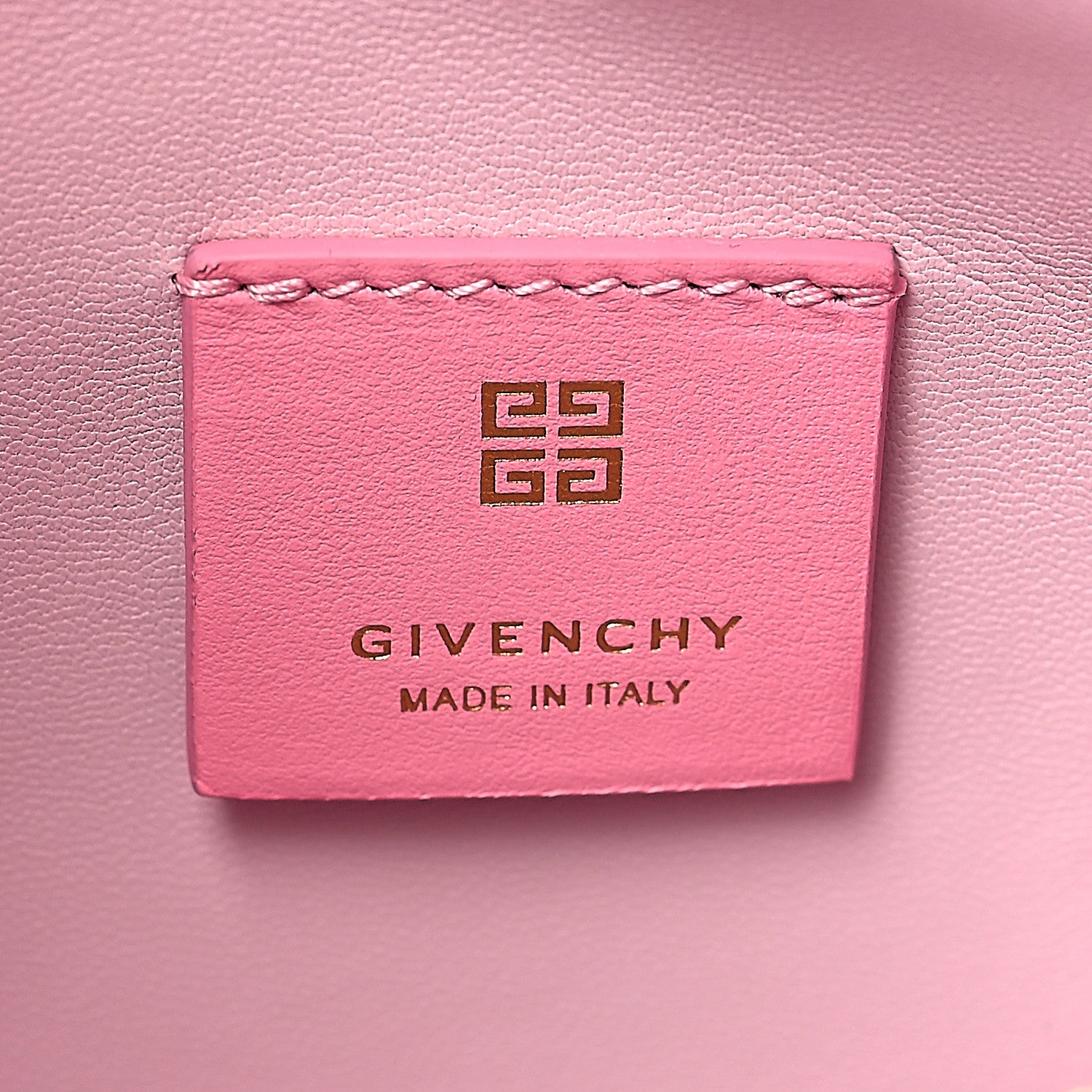 Givenchy Coated Canvas Logo 4G Embossed Small Moon Cut Out Shoulder Bag Pink 6 of 9