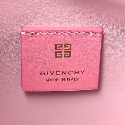 Givenchy Coated Canvas Logo 4G Embossed Small Moon Cut Out Shoulder Bag Pink 6 of 9
