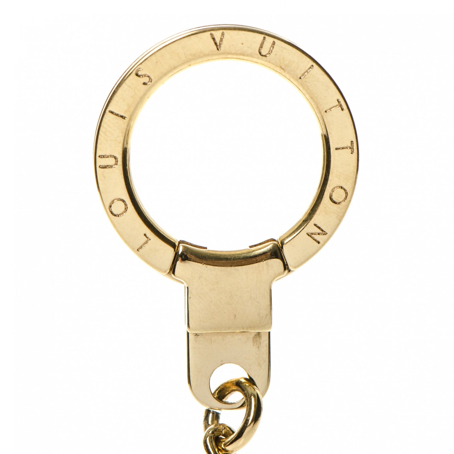 Metal Pochette Extender Key Ring Chain Gold
