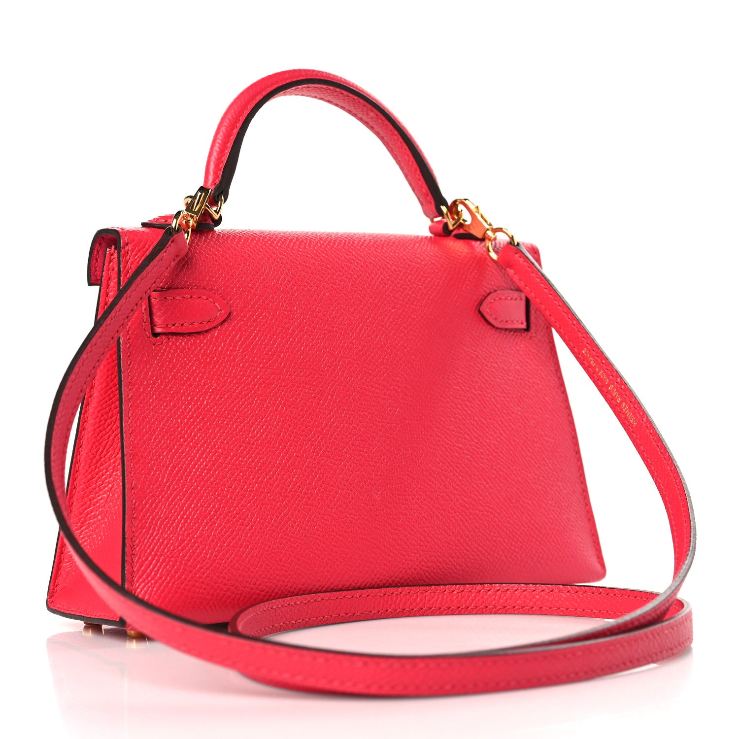 Hermes Epsom Mini Kelly Sellier 20 Rose Extreme 3 of 10