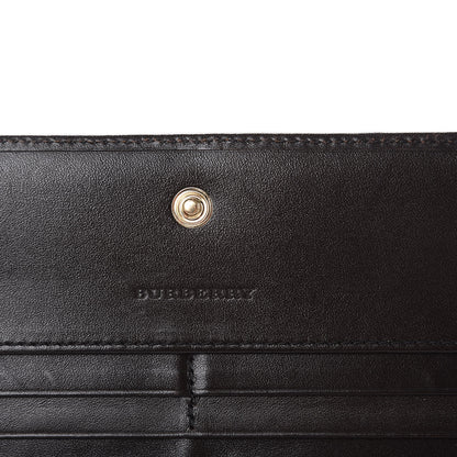 Burberry Haymarket Check Penrose Continental Wallet Chocolate 6 of 10
