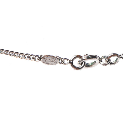 Chanel Crystal CC Necklace Silver 6 of 6