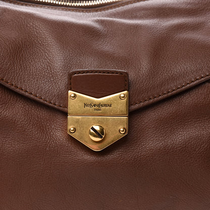 Saint Laurent Calfskin Sac Dandy Brown 10 of 11