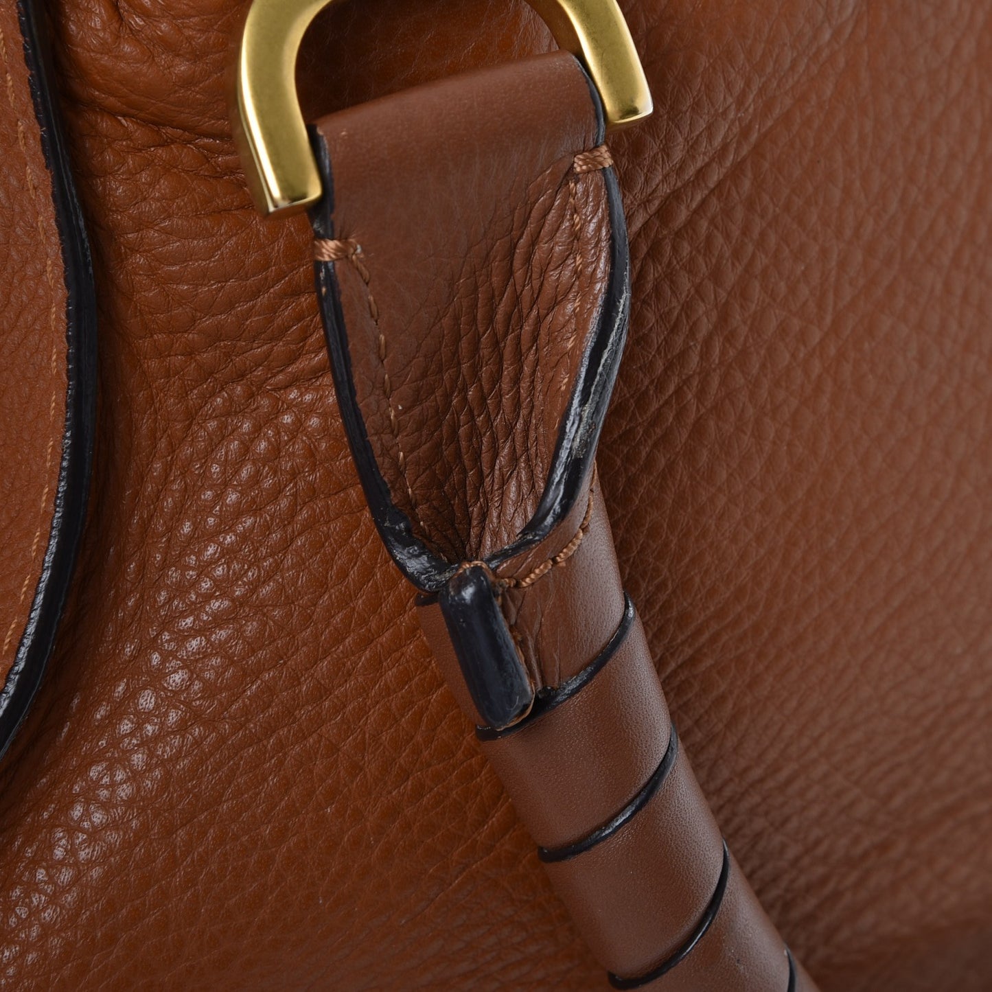 Calfskin Medium Marcie Satchel Tan