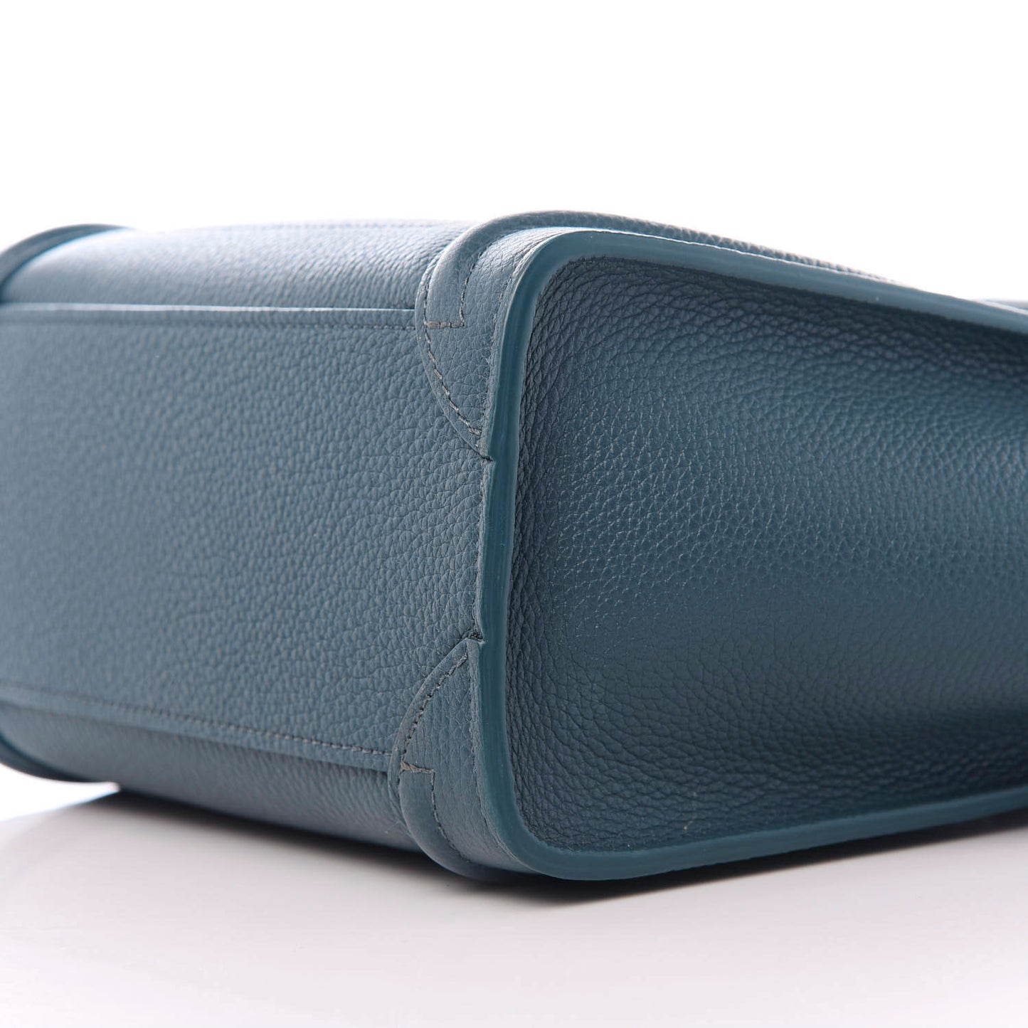 Drummed Calfskin Nano Luggage Celadon