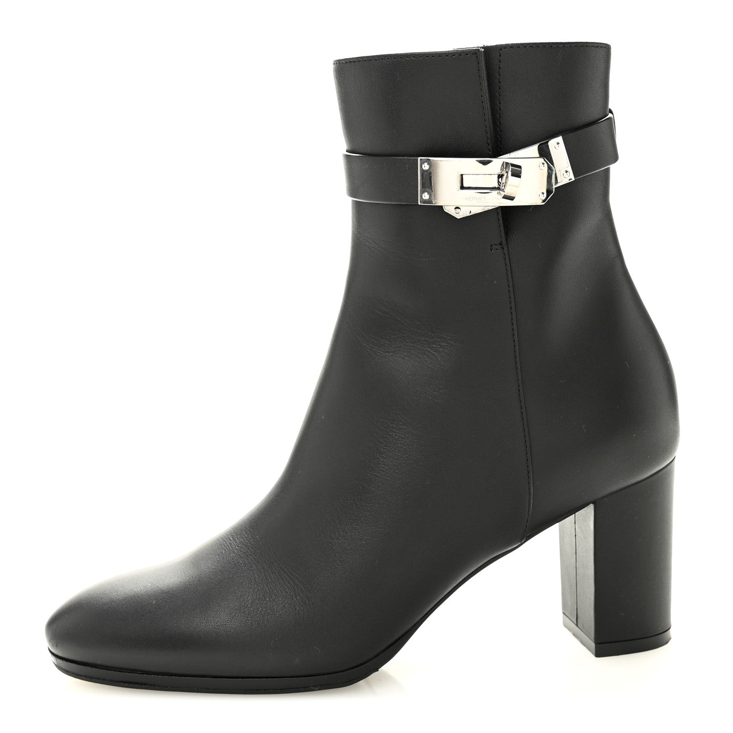 Hermes Calfskin Saint Germain Ankle Boots 36.5 Black 1 of 10