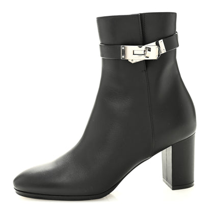 Hermes Calfskin Saint Germain Ankle Boots 36.5 Black 1 of 10