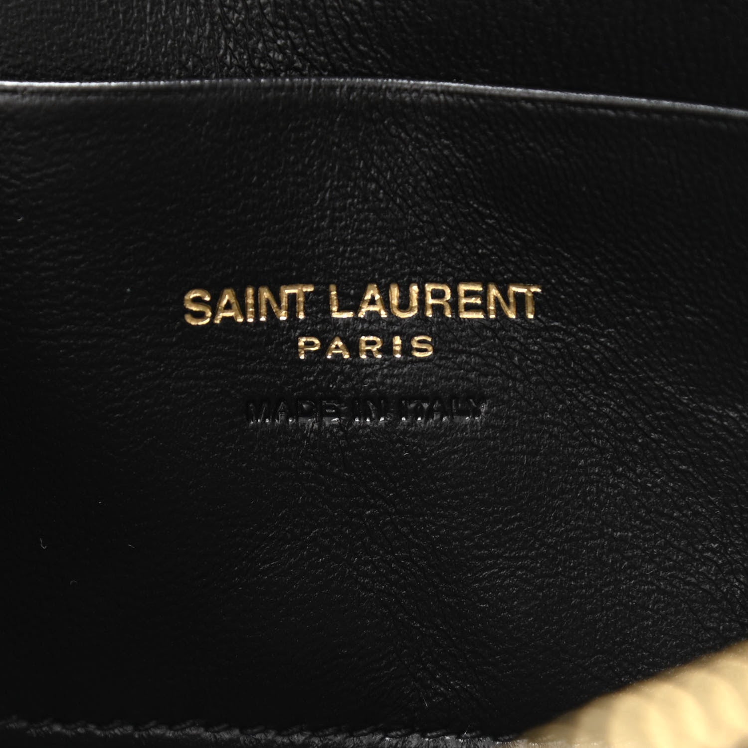 Saint Laurent Calfskin Crocodile Embossed Monogram Mini Lou Camera Bag Black 8 of 10