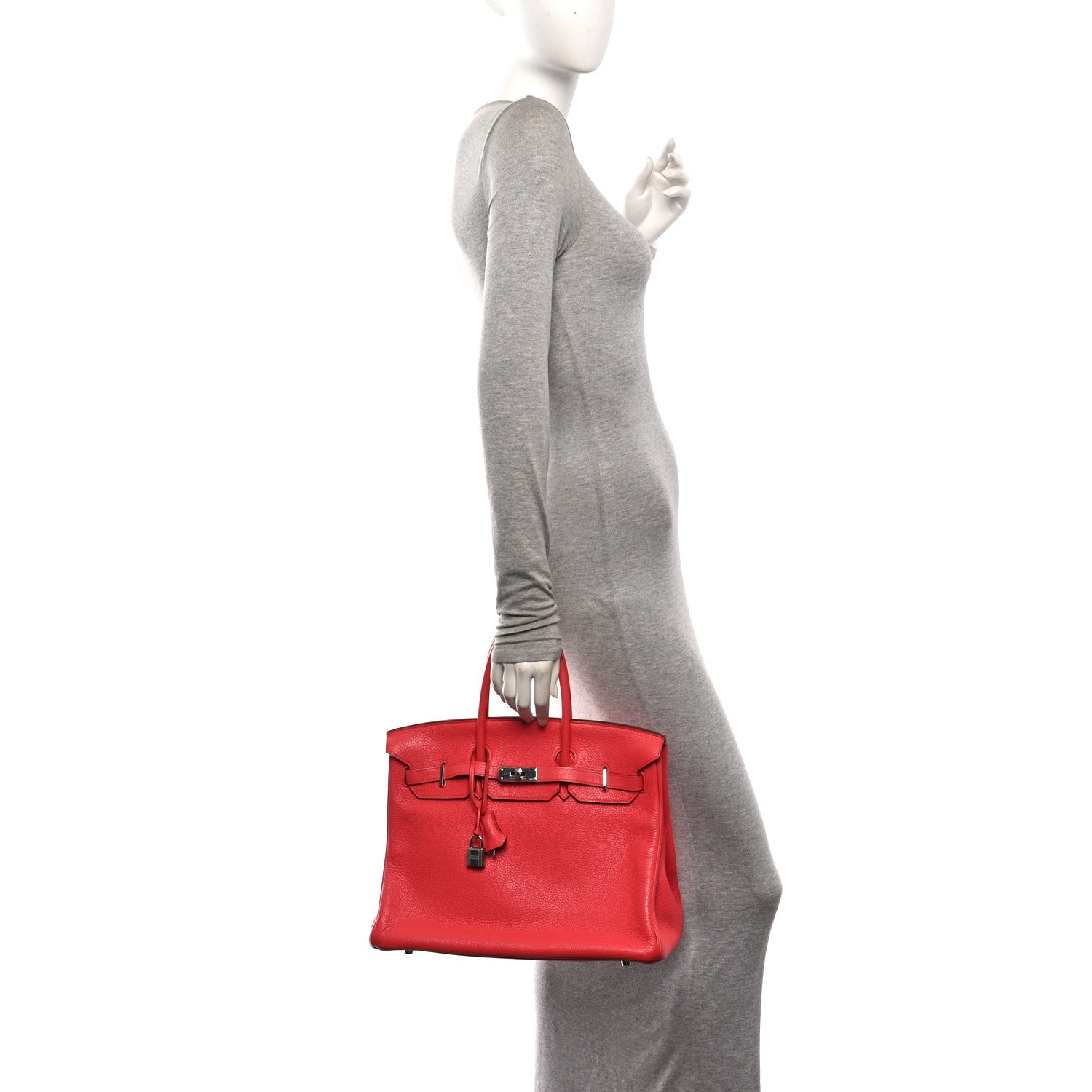 Hermes Taurillon Clemence Birkin 35 Bougainvillea 2 of 10