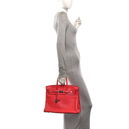 Hermes Taurillon Clemence Birkin 35 Bougainvillea 2 of 10
