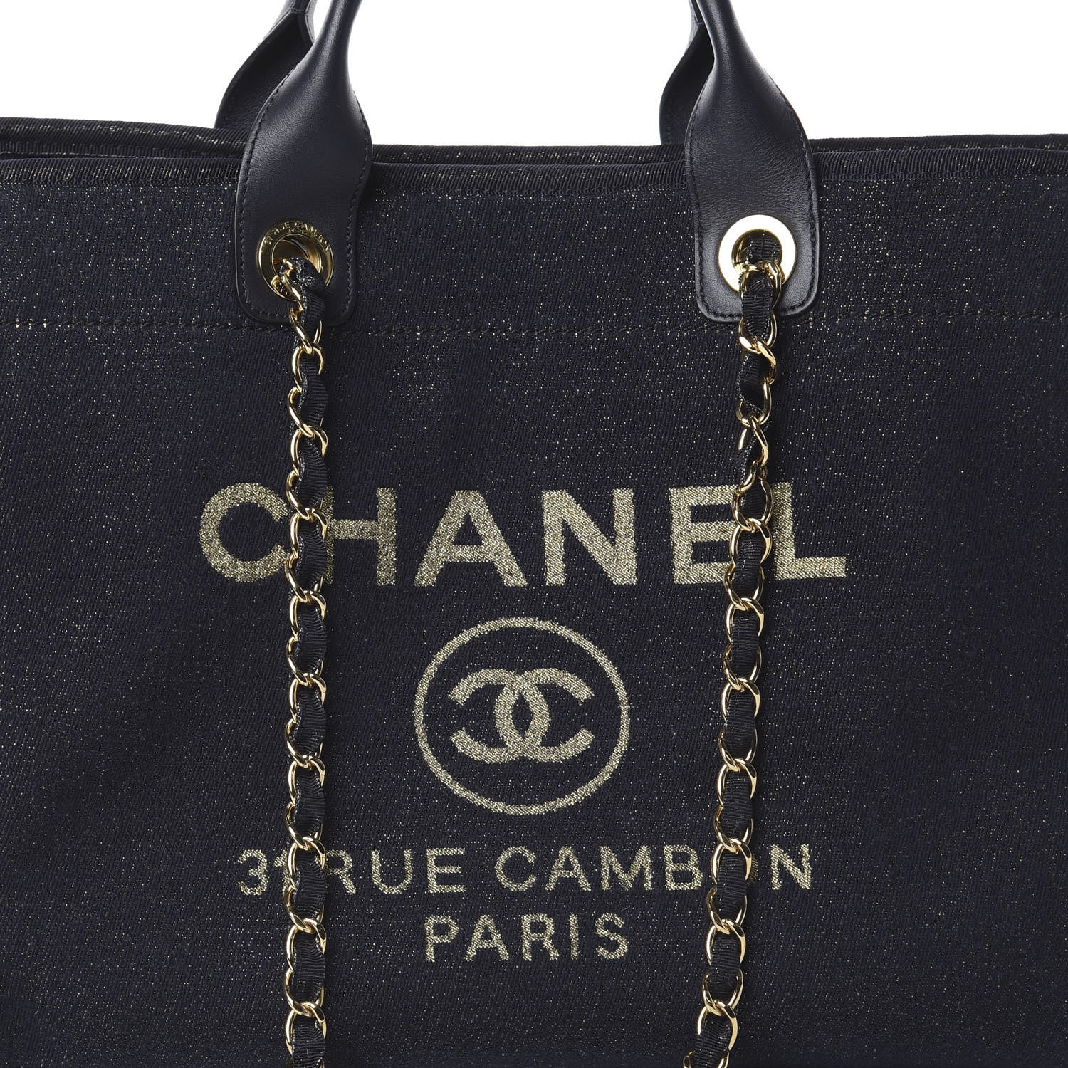 Chanel Lurex Boucle Medium Deauville Tote Black 8 of 8