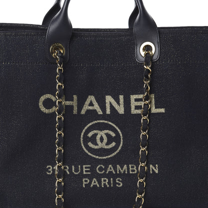Chanel Lurex Boucle Medium Deauville Tote Black 8 of 8