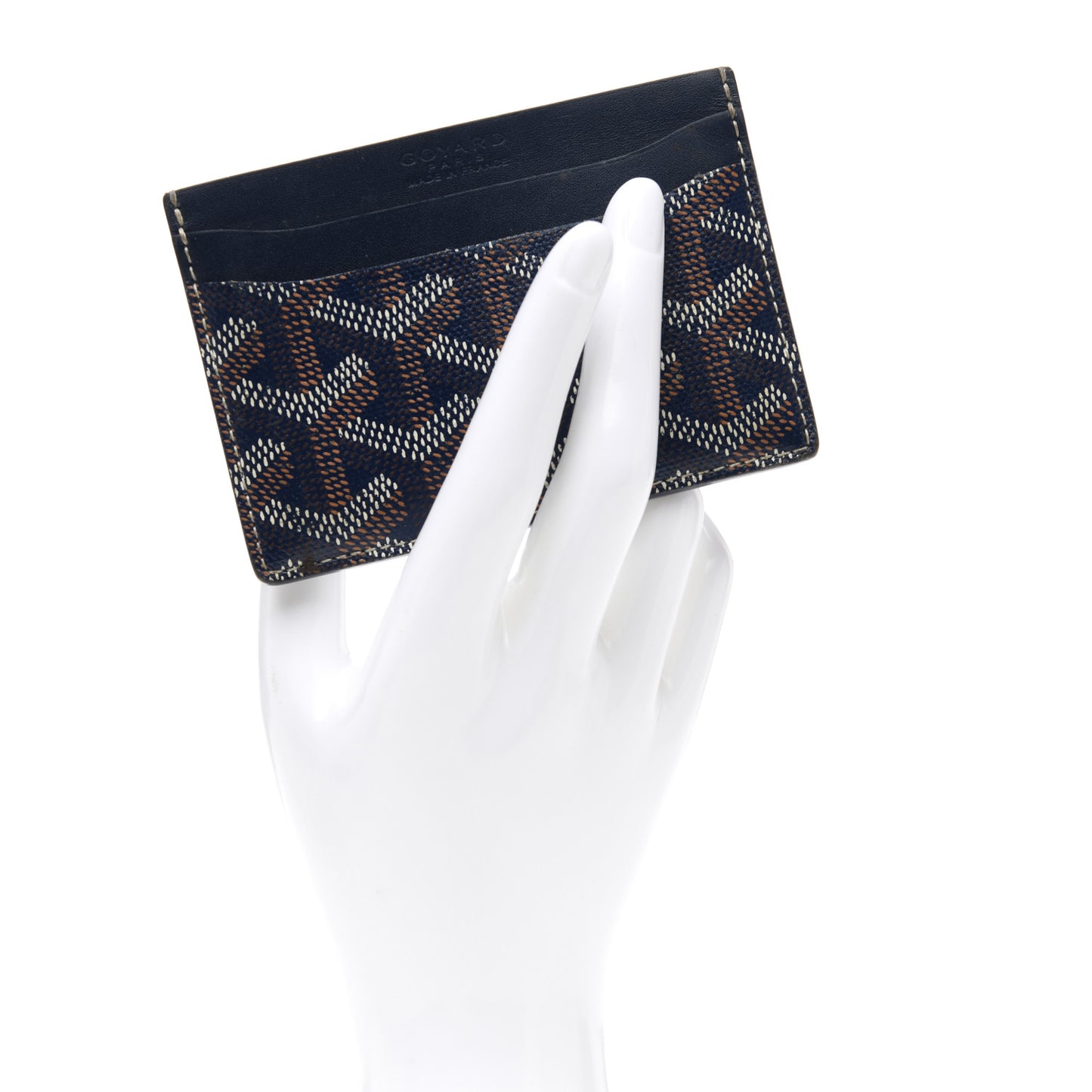 Goyardine Saint Sulpice Card Holder Navy