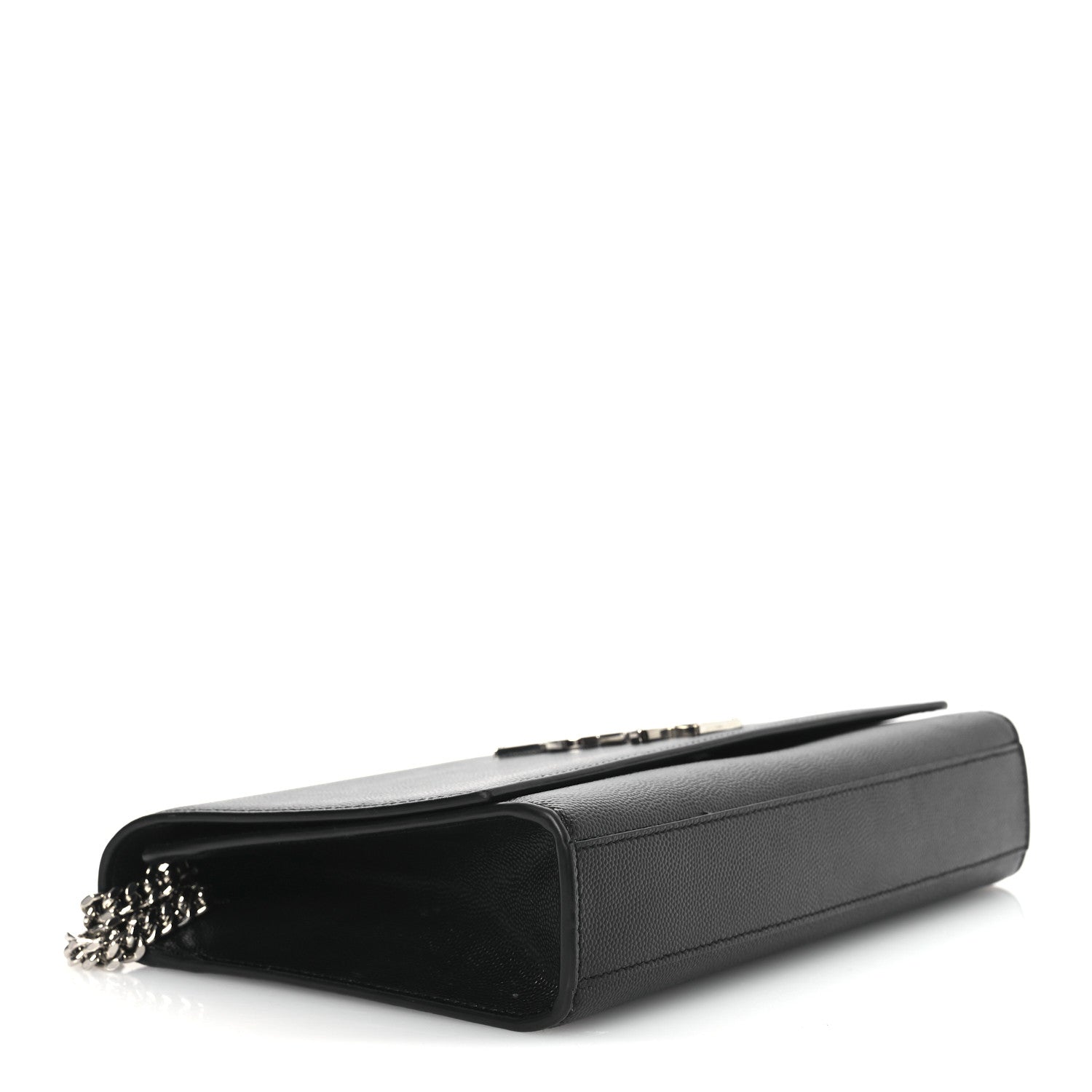 Saint Laurent Grain De Poudre Medium Classic Monogram Kate Satchel Black 4 of 12
