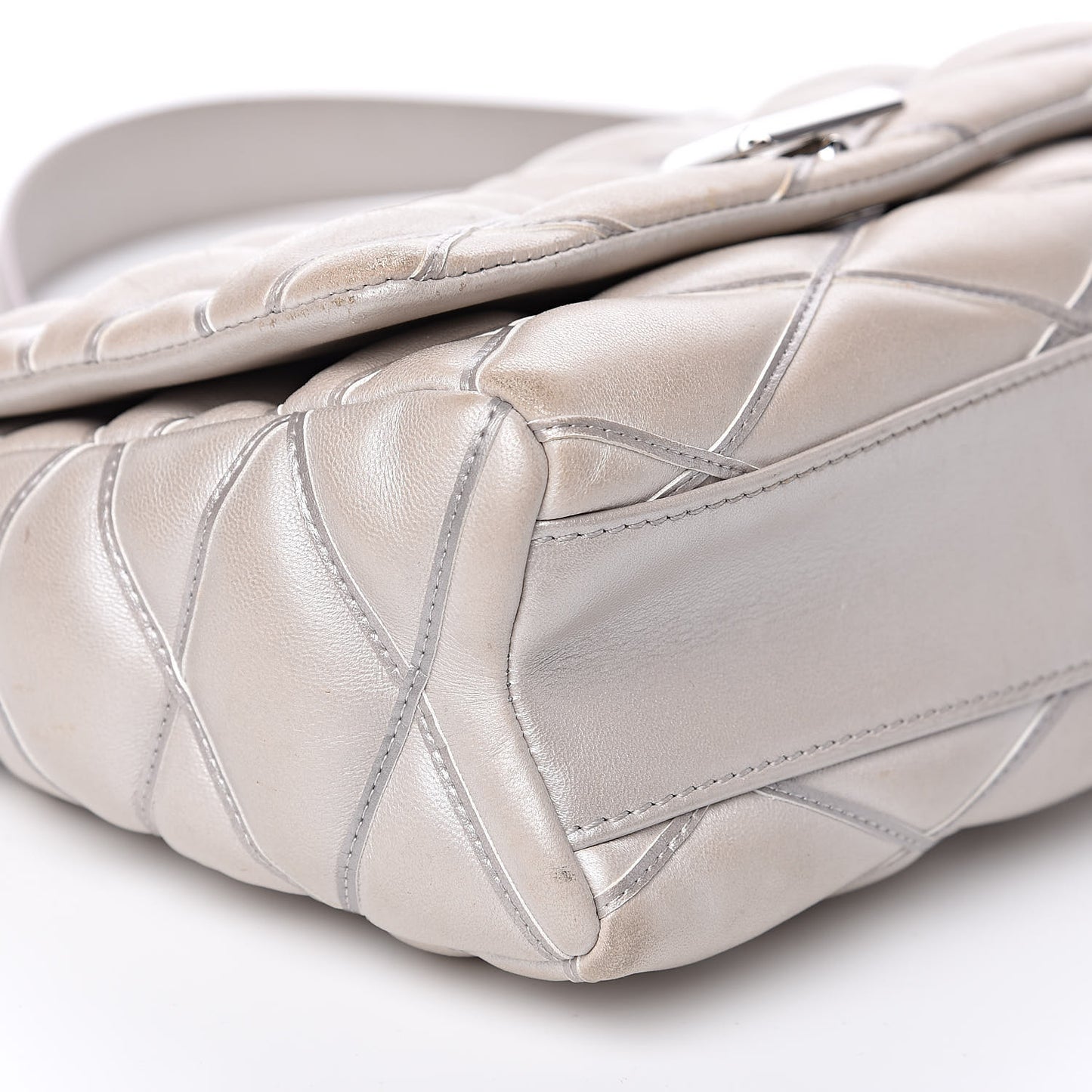 Lambskin Malletage GO-14 PM Silver