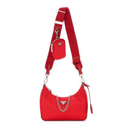 Prada Nylon Re-Edition 2005 Shoulder Bag Rosso 1 of 11