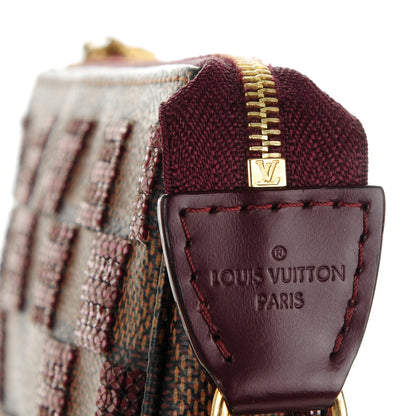 Louis Vuitton Damier Paillettes Mini Pochette Accessories Red 6 of 8