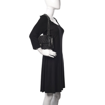 Chanel Lambskin Quilted Medium Double Flap Black 2 of 11